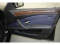 2009 BMW 5 Series Dark Blue Interior Door Panel Photo