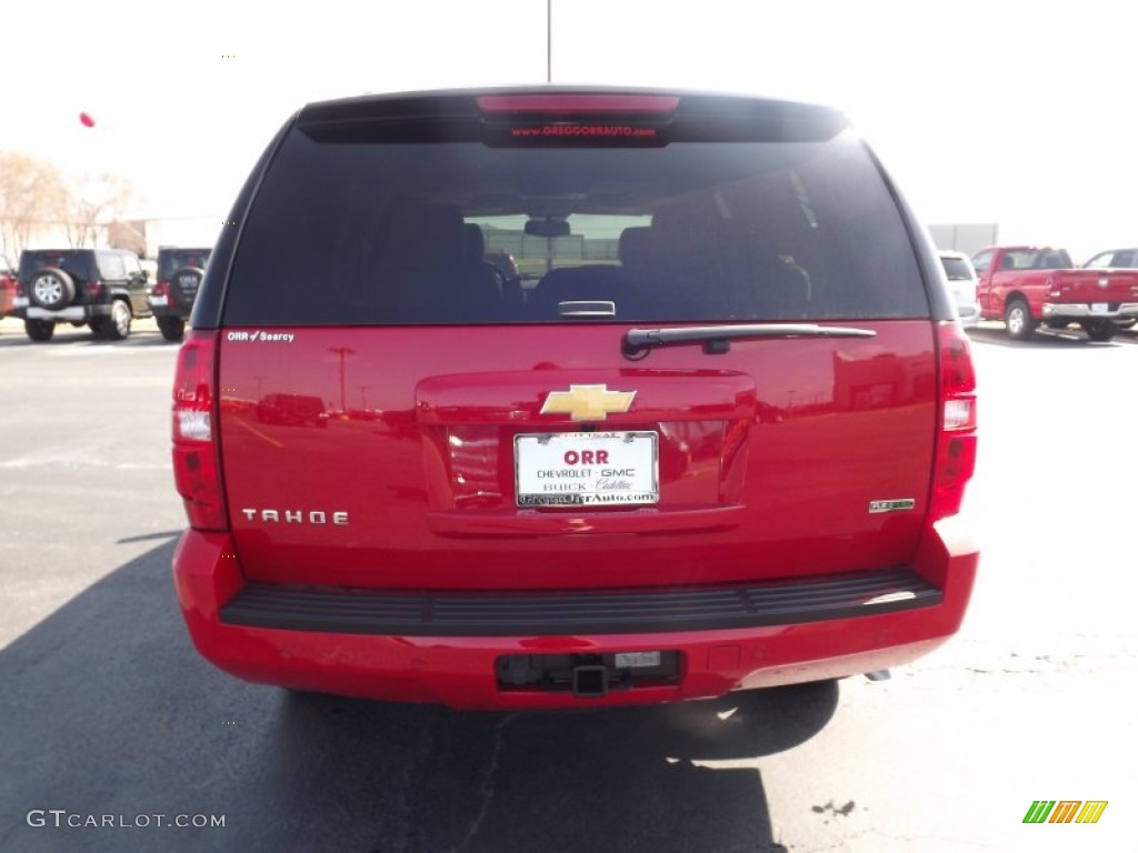 2012 Tahoe LT - Victory Red / Light Cashmere/Dark Cashmere photo #6