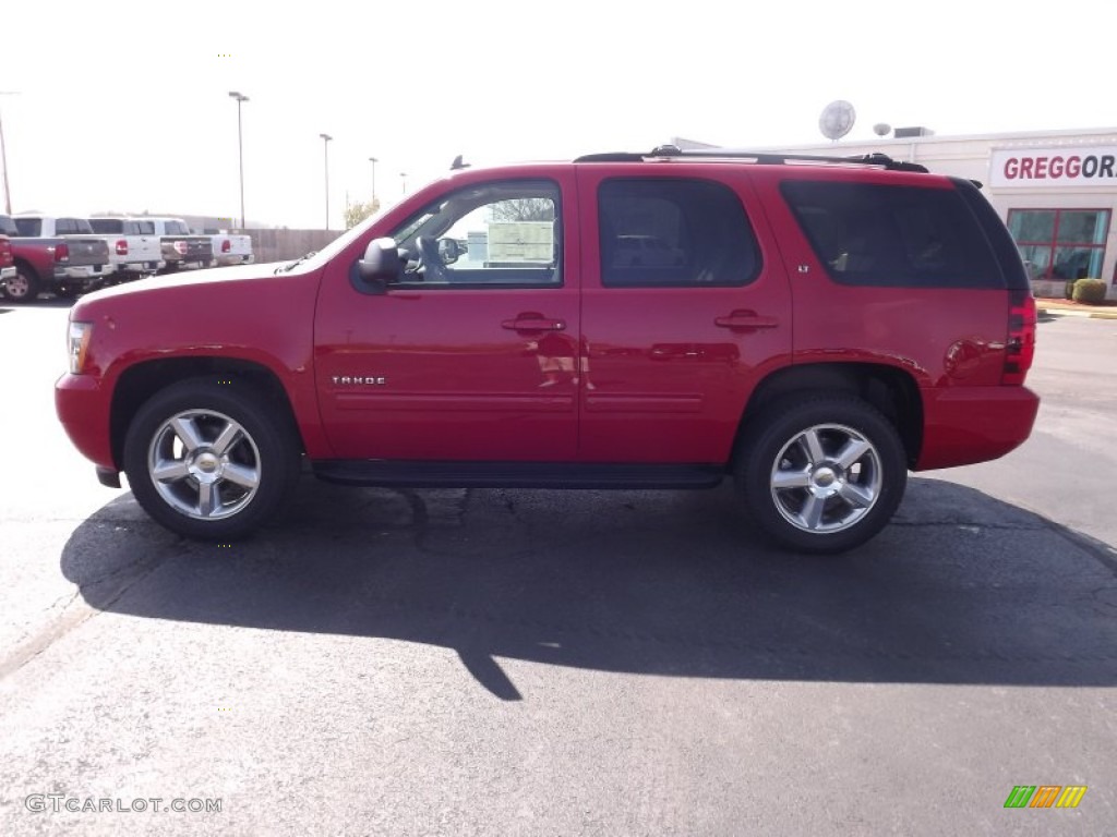2012 Tahoe LT - Victory Red / Light Cashmere/Dark Cashmere photo #8