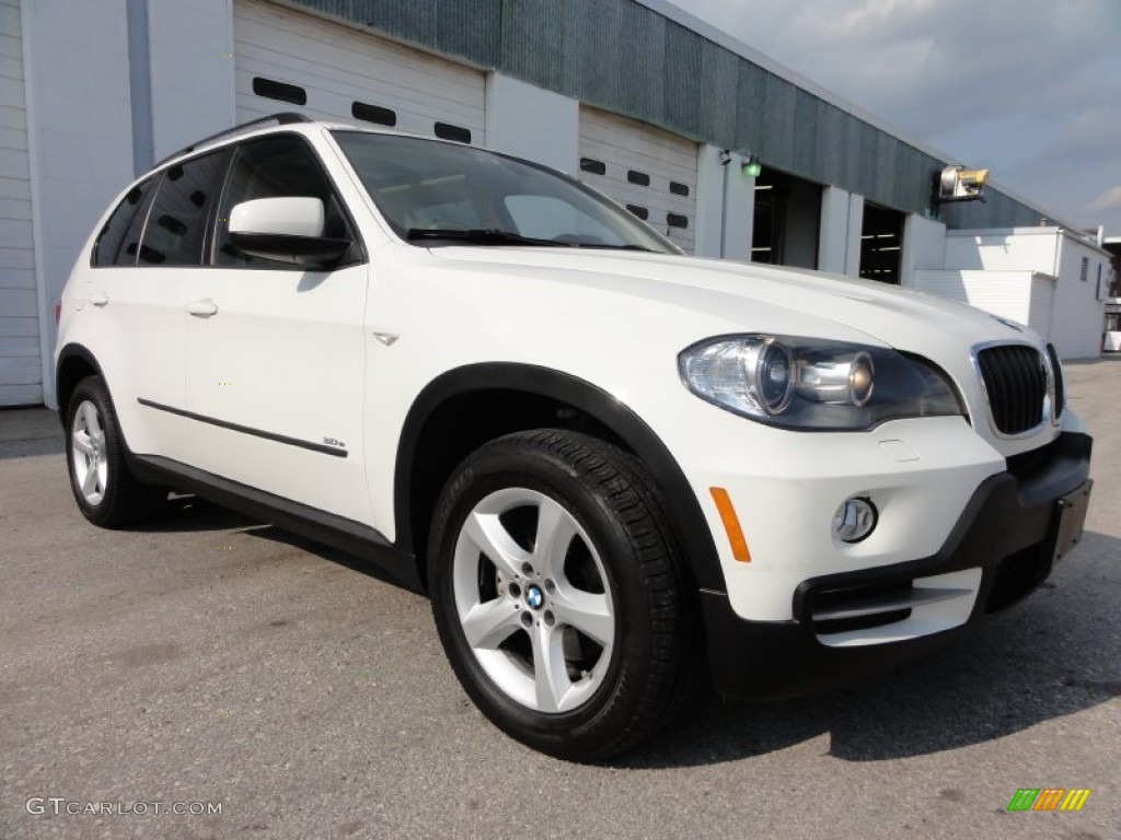 2008 X5 3.0si - Alpine White / Sand Beige photo #6