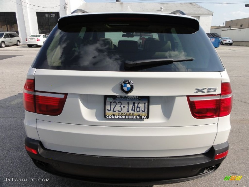 2008 X5 3.0si - Alpine White / Sand Beige photo #10