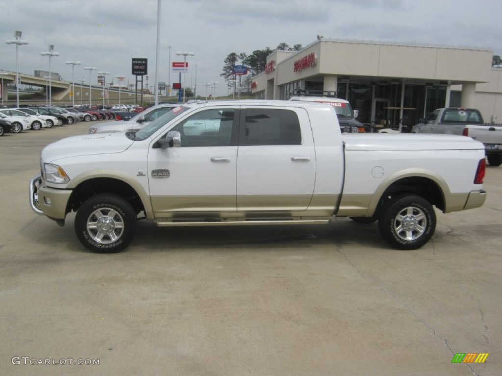 Bright White 2012 Dodge Ram 2500 HD Laramie Longhorn Mega Cab 4x4 Exterior Photo #62293934