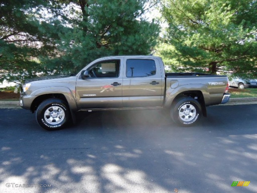 2012 Tacoma V6 TRD Double Cab 4x4 - Pyrite Mica / Graphite photo #4