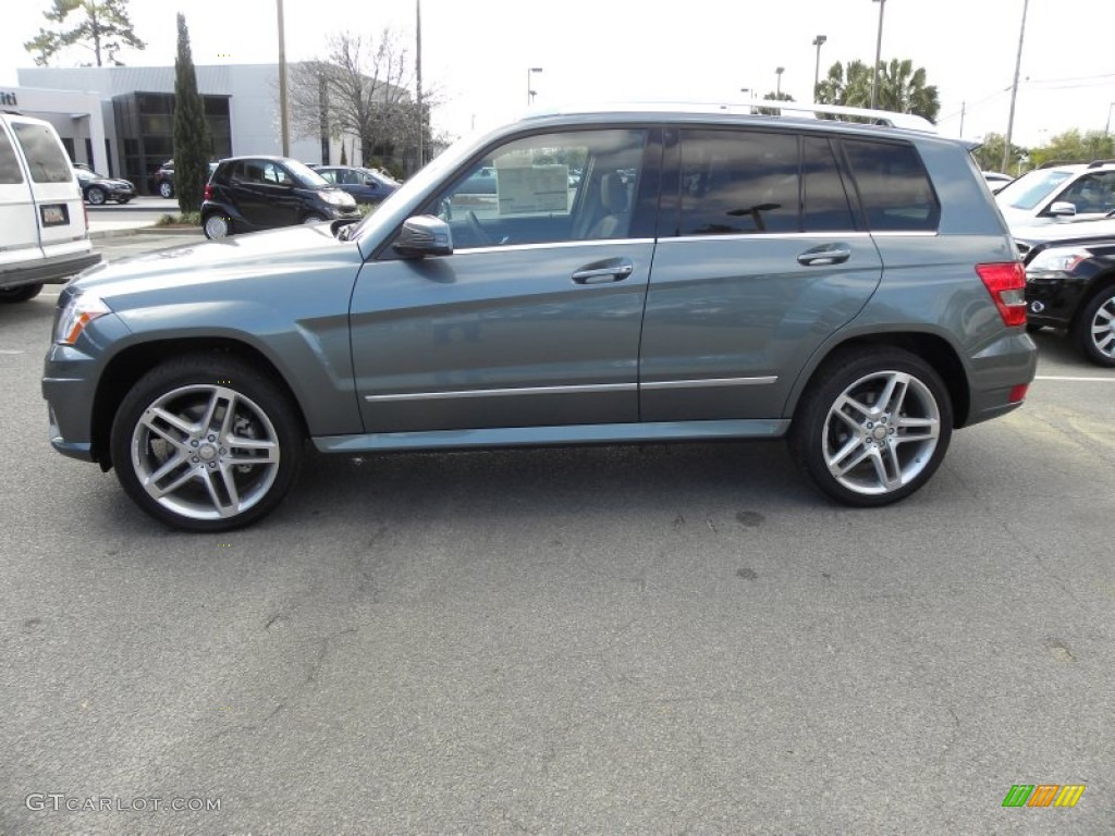 2012 GLK 350 - Sapphire Grey Metallic / Almond/Black photo #2