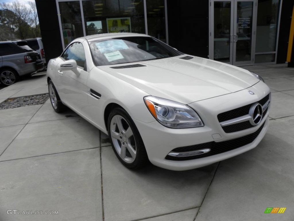 Arctic White 2012 Mercedes-Benz SLK 250 Roadster Exterior Photo #62296100