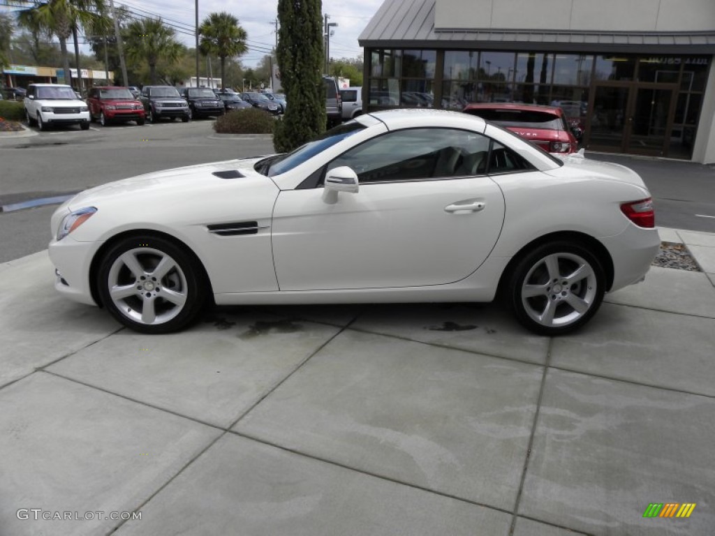 Arctic White 2012 Mercedes-Benz SLK 250 Roadster Exterior Photo #62296109