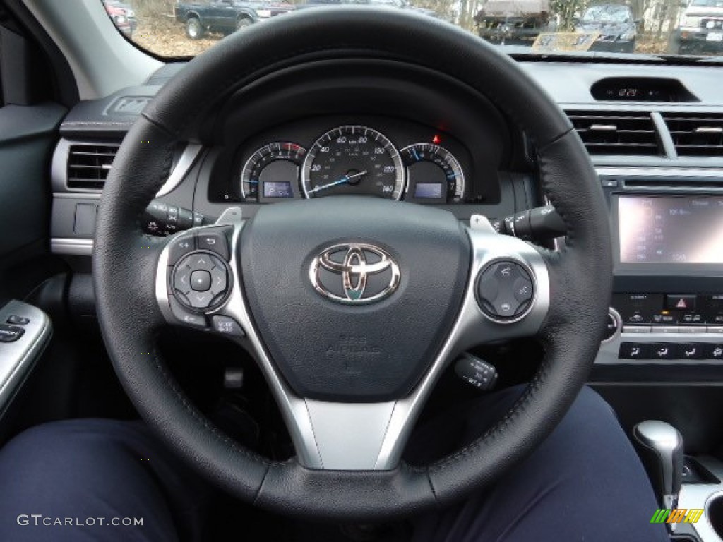 2012 Toyota Camry SE Black/Ash Steering Wheel Photo #62298360