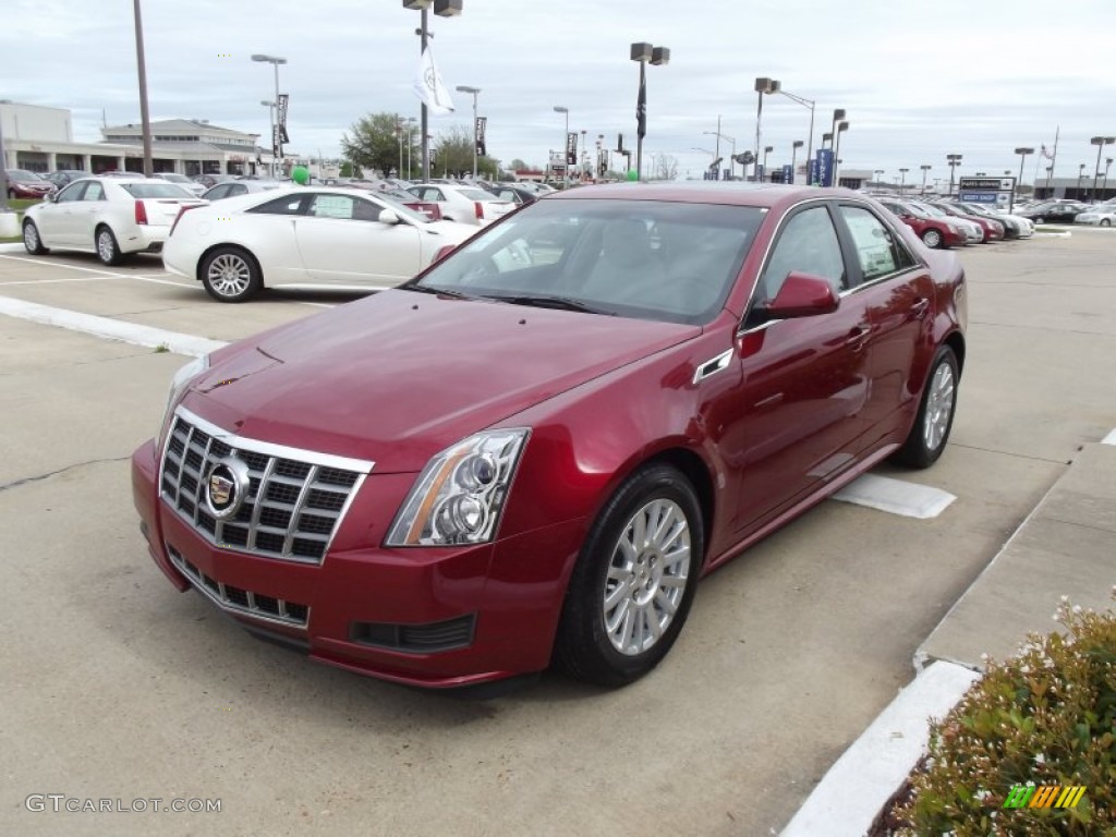Crystal Red Tintcoat 2012 Cadillac CTS 3.0 Sedan Exterior Photo #62298914