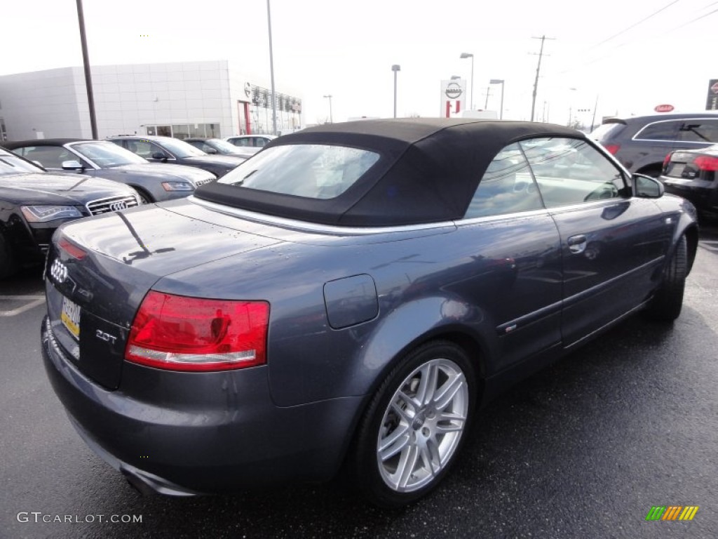 2009 A4 2.0T Cabriolet - Meteor Grey Pearl Effect / Light Grey photo #42