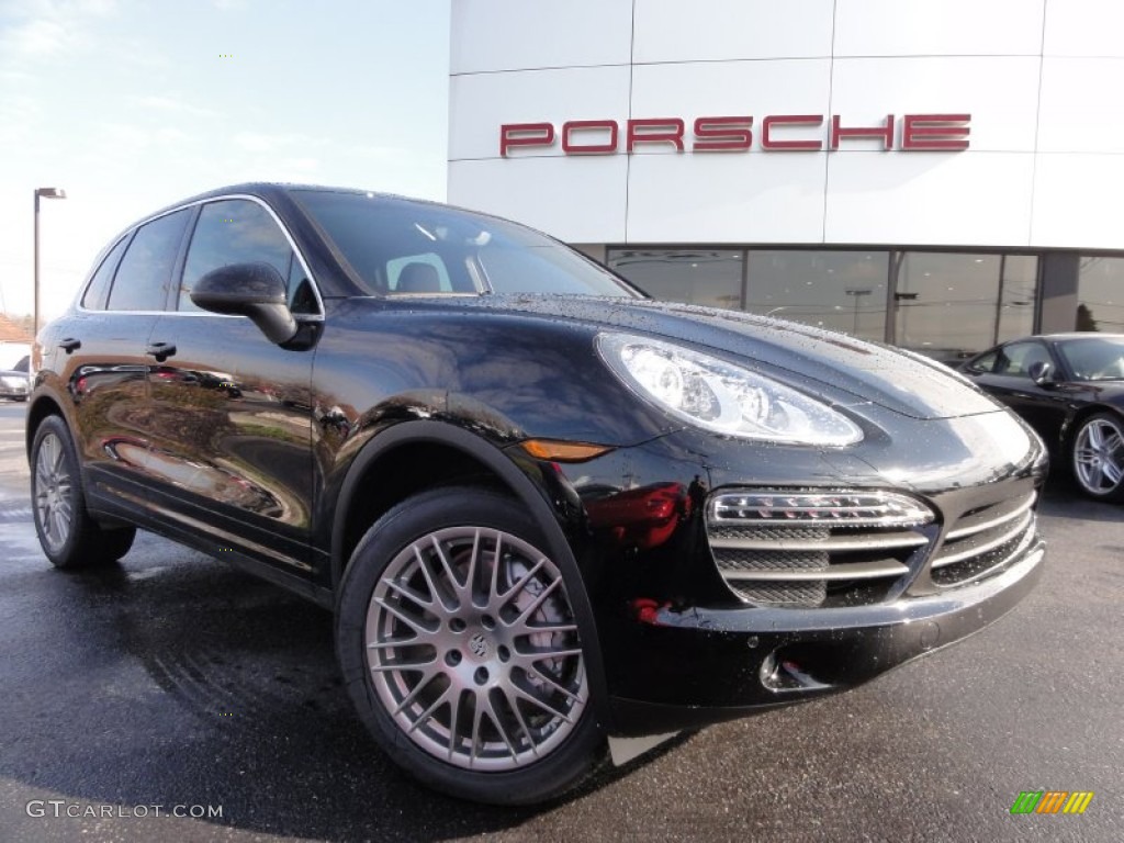 Black 2012 Porsche Cayenne S Exterior Photo #62299394