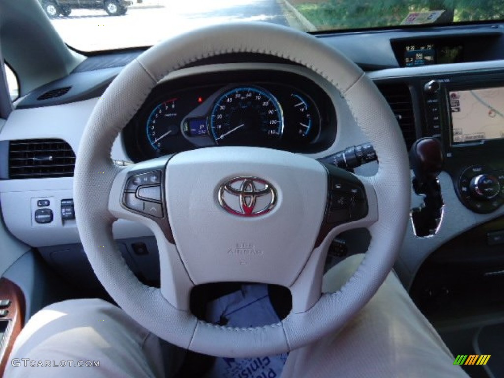 2012 Sienna XLE - Silver Sky Metallic / Light Gray photo #24