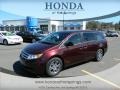 2012 Dark Cherry Pearl II Honda Odyssey EX  photo #1