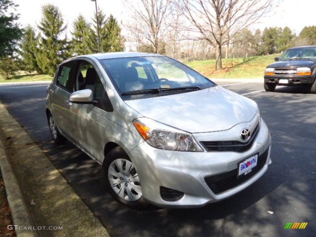 2012 Yaris LE 5 Door - Classic Silver Metallic / Ash Gray photo #1