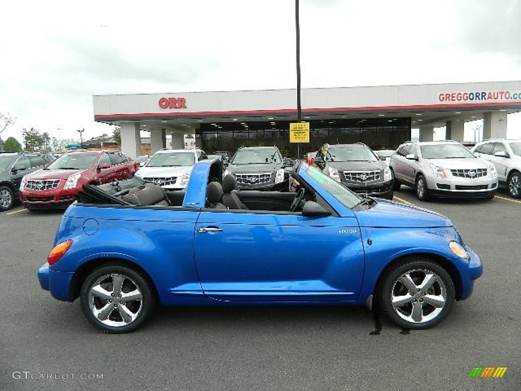 2005 PT Cruiser Touring Turbo Convertible - Electric Blue Pearl / Dark Slate Gray photo #2