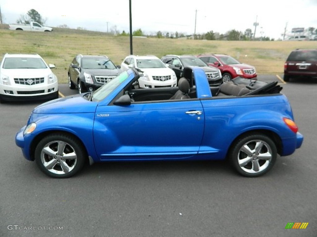 2005 PT Cruiser Touring Turbo Convertible - Electric Blue Pearl / Dark Slate Gray photo #6