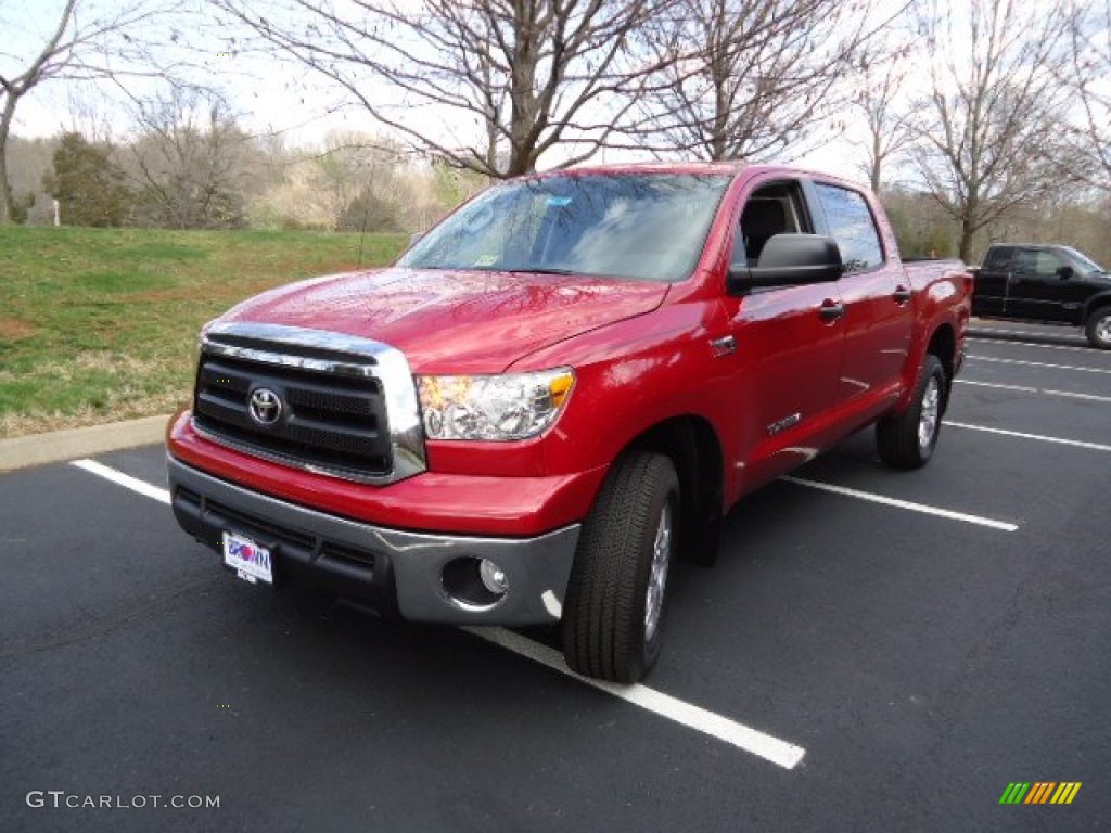 2012 Tundra SR5 CrewMax 4x4 - Barcelona Red Metallic / Graphite photo #3