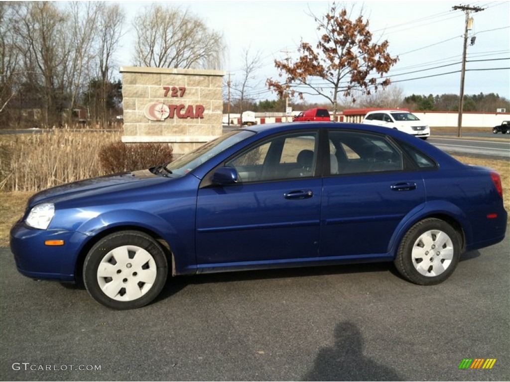 2007 Forenza Sedan - Cobalt Blue Metallic / Grey photo #1