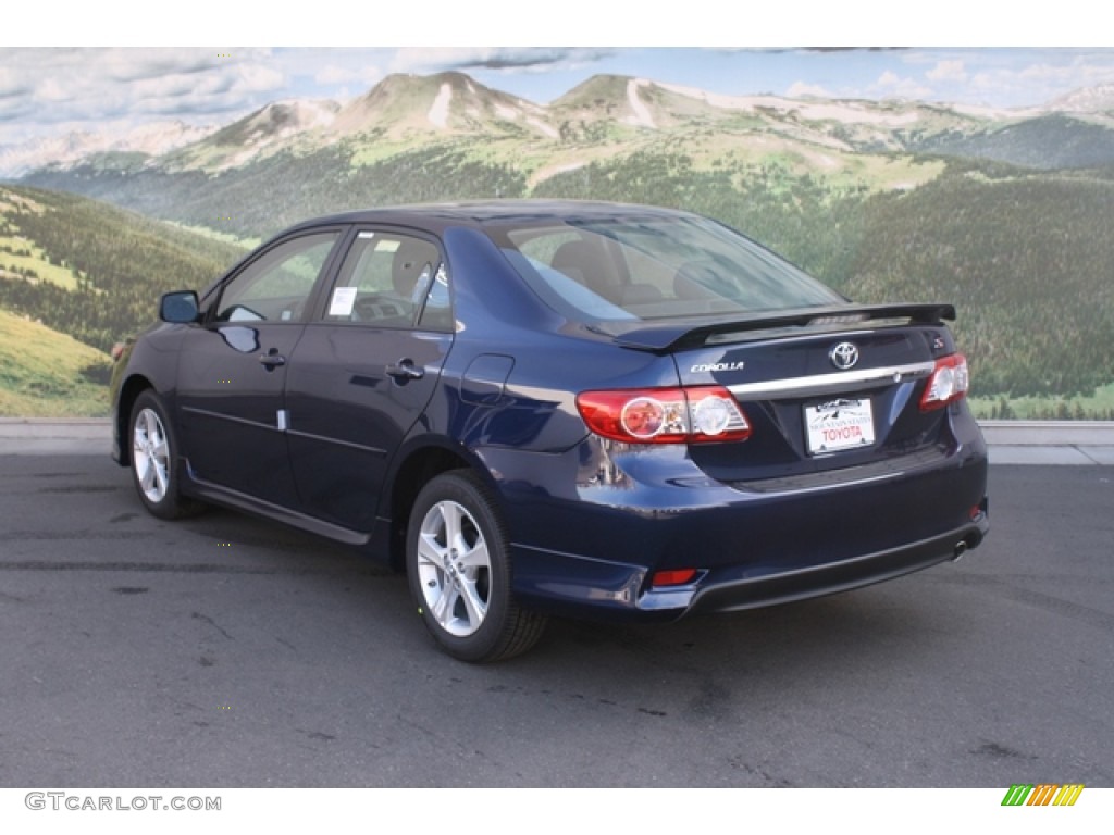 2012 Corolla S - Nautical Blue Metallic / Dark Charcoal photo #3