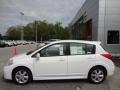 2012 Fresh Powder White Nissan Versa 1.8 SL Hatchback  photo #2