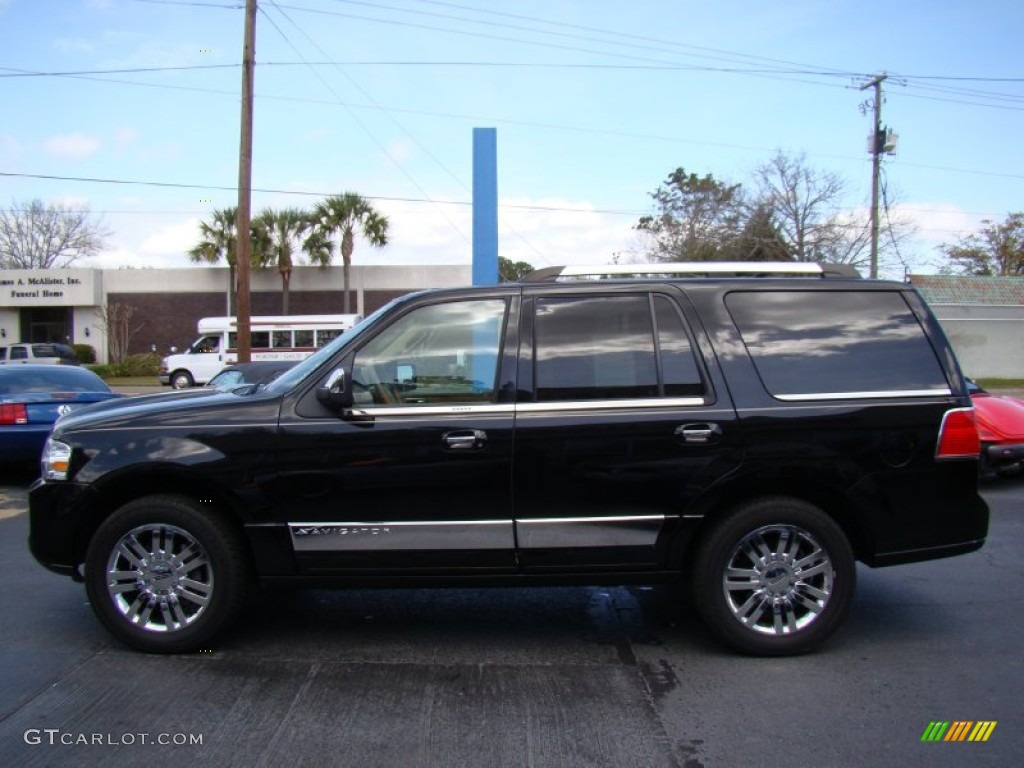 2008 Navigator Luxury - Black / Camel/Sand Piping photo #5