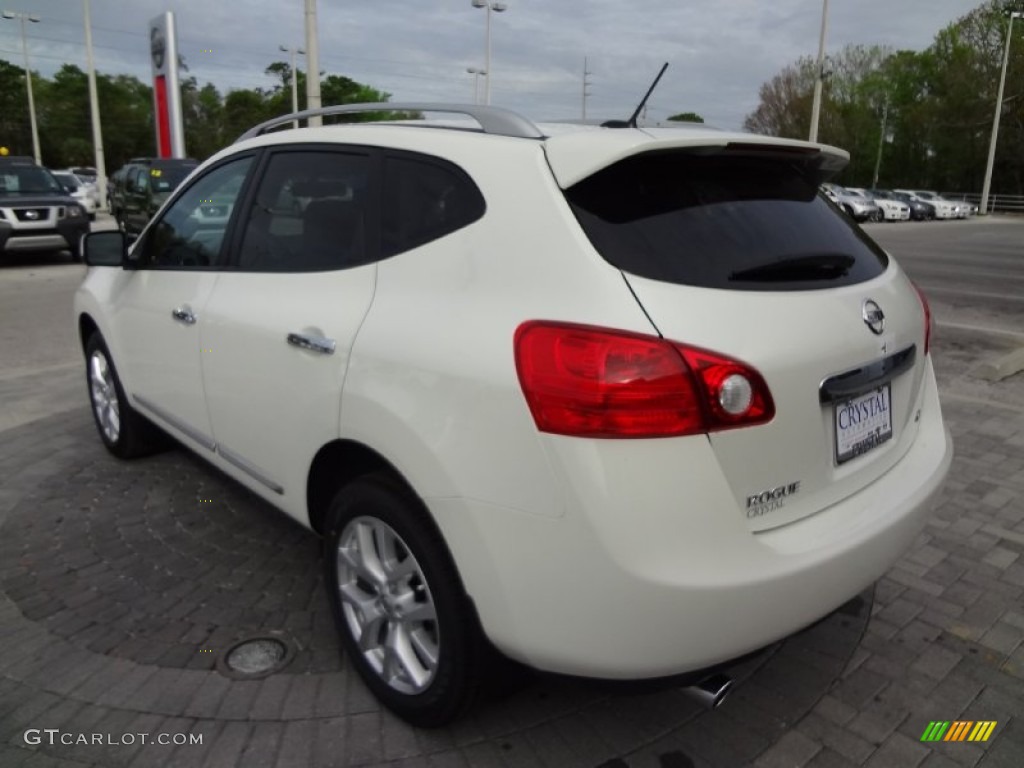 2012 Rogue SL - Pearl White / Gray photo #3