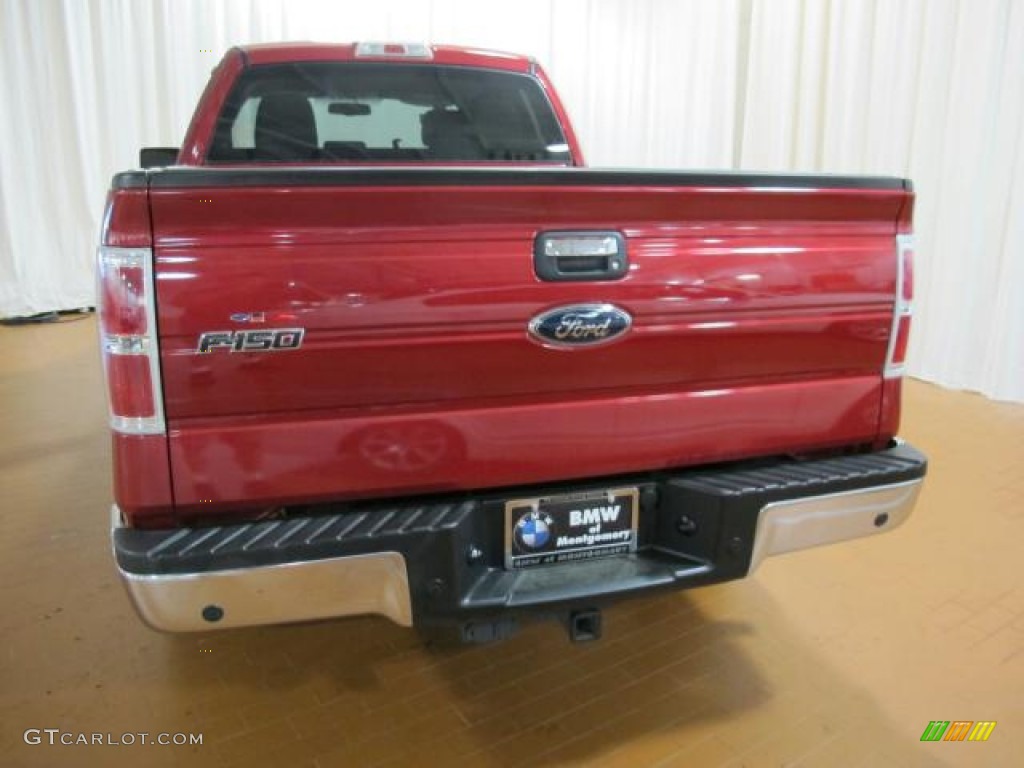 2010 F150 XLT SuperCab - Red Candy Metallic / Medium Stone photo #7