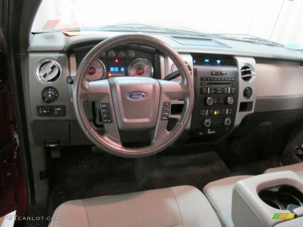 2010 F150 XLT SuperCab - Red Candy Metallic / Medium Stone photo #14