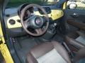 Sport Tessuto Marrone/Nero (Brown/Black) Prime Interior Photo for 2012 Fiat 500 #62308856