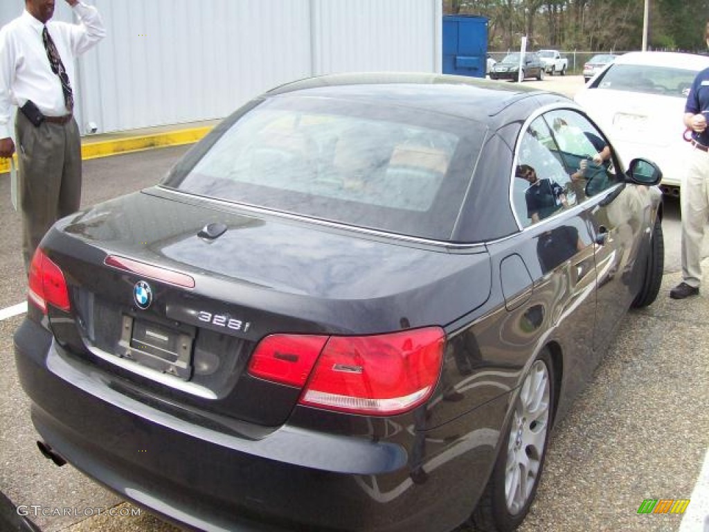 2009 3 Series 328i Convertible - Black Sapphire Metallic / Saddle Brown Dakota Leather photo #2