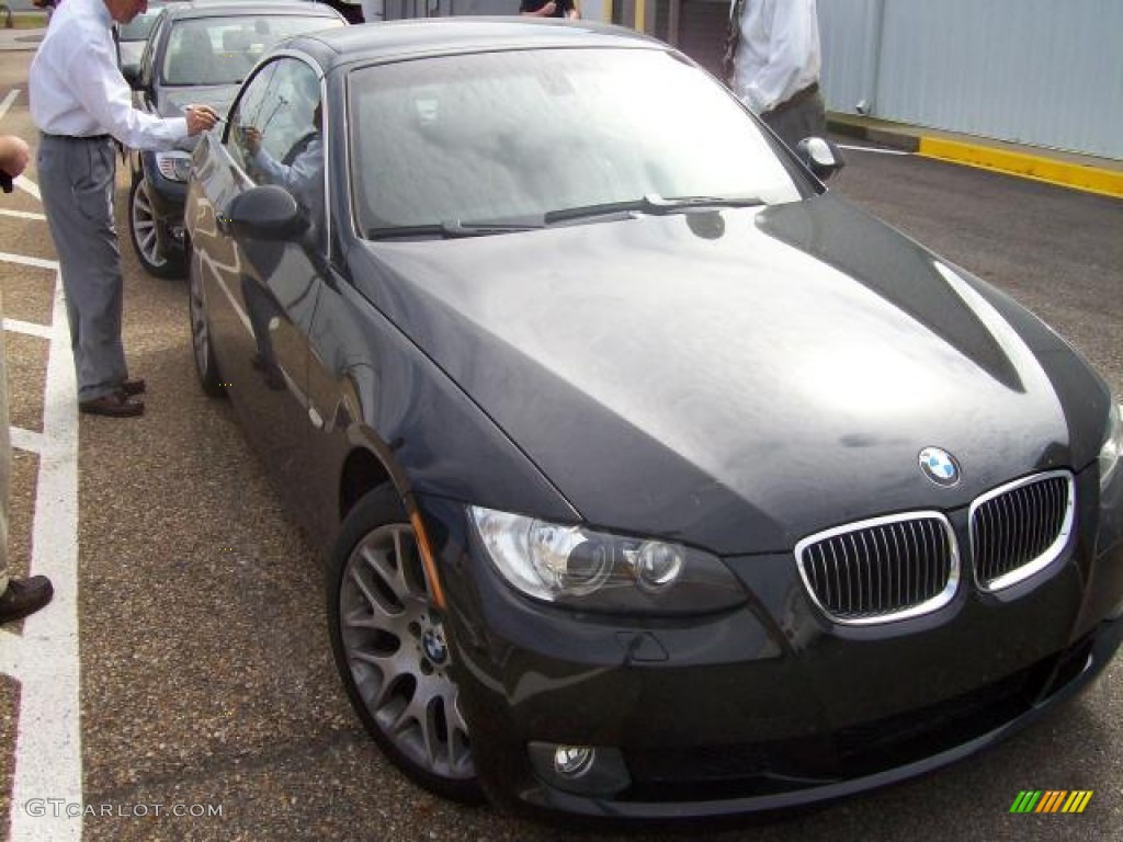 2009 3 Series 328i Convertible - Black Sapphire Metallic / Saddle Brown Dakota Leather photo #3