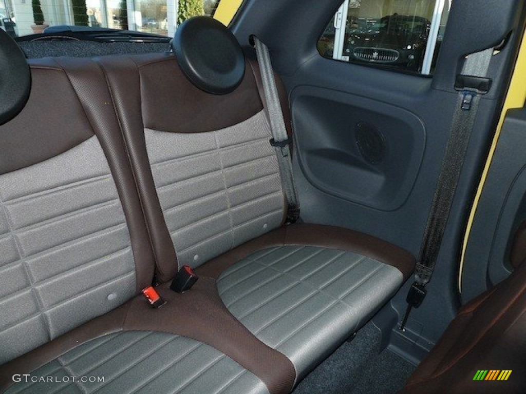 Sport Tessuto Marrone/Nero (Brown/Black) Interior 2012 Fiat 500 Sport Photo #62308928