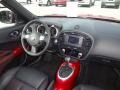 2012 Nissan Juke Black/Red Leather/Red Trim Interior Dashboard Photo