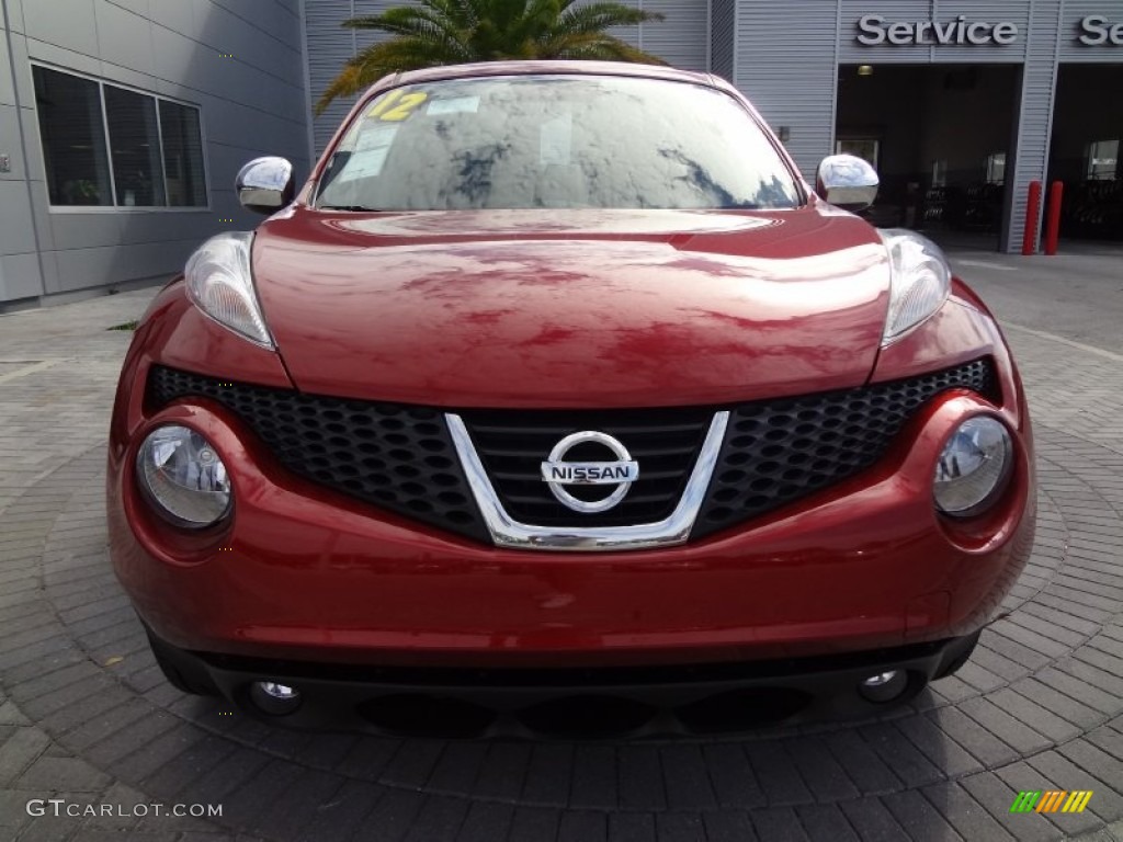 2012 Juke SL - Cayenne Red / Black/Red Leather/Red Trim photo #14