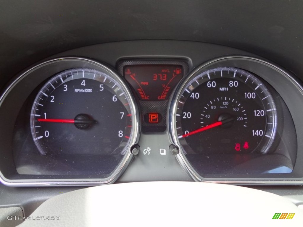 2012 Nissan Versa 1.6 SV Sedan Gauges Photo #62309800