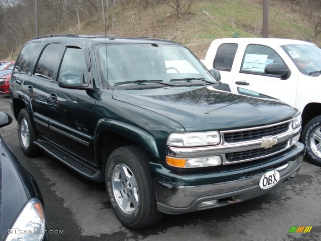 2004 Tahoe LT 4x4 - Dark Green Metallic / Gray/Dark Charcoal photo #3