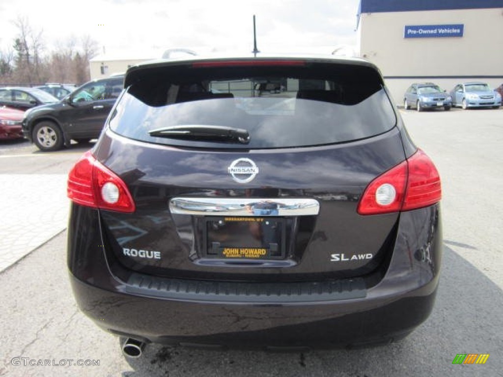 2012 Rogue SL AWD - Black Amethyst / Black photo #6