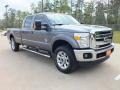 2011 Sterling Grey Metallic Ford F250 Super Duty Lariat Crew Cab 4x4  photo #1