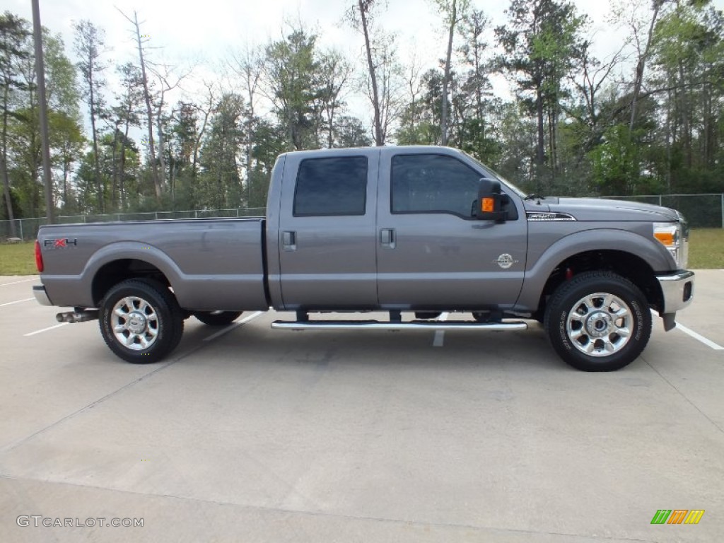 Sterling Grey Metallic 2011 Ford F250 Super Duty Lariat Crew Cab 4x4 Exterior Photo #62313739