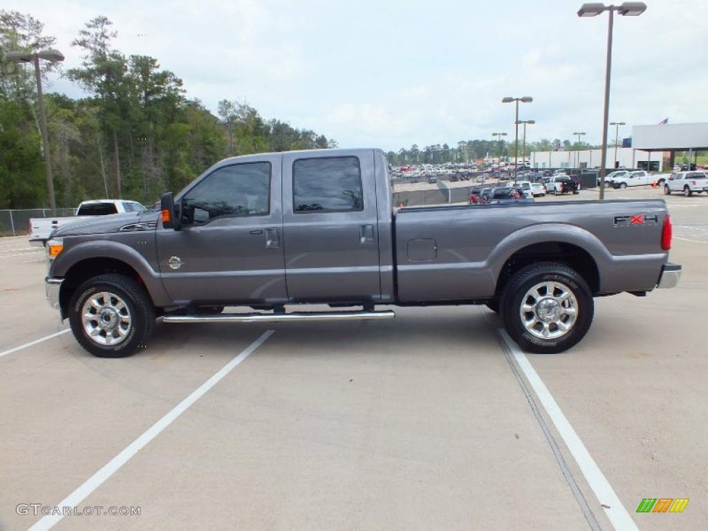 Sterling Grey Metallic 2011 Ford F250 Super Duty Lariat Crew Cab 4x4 Exterior Photo #62313793
