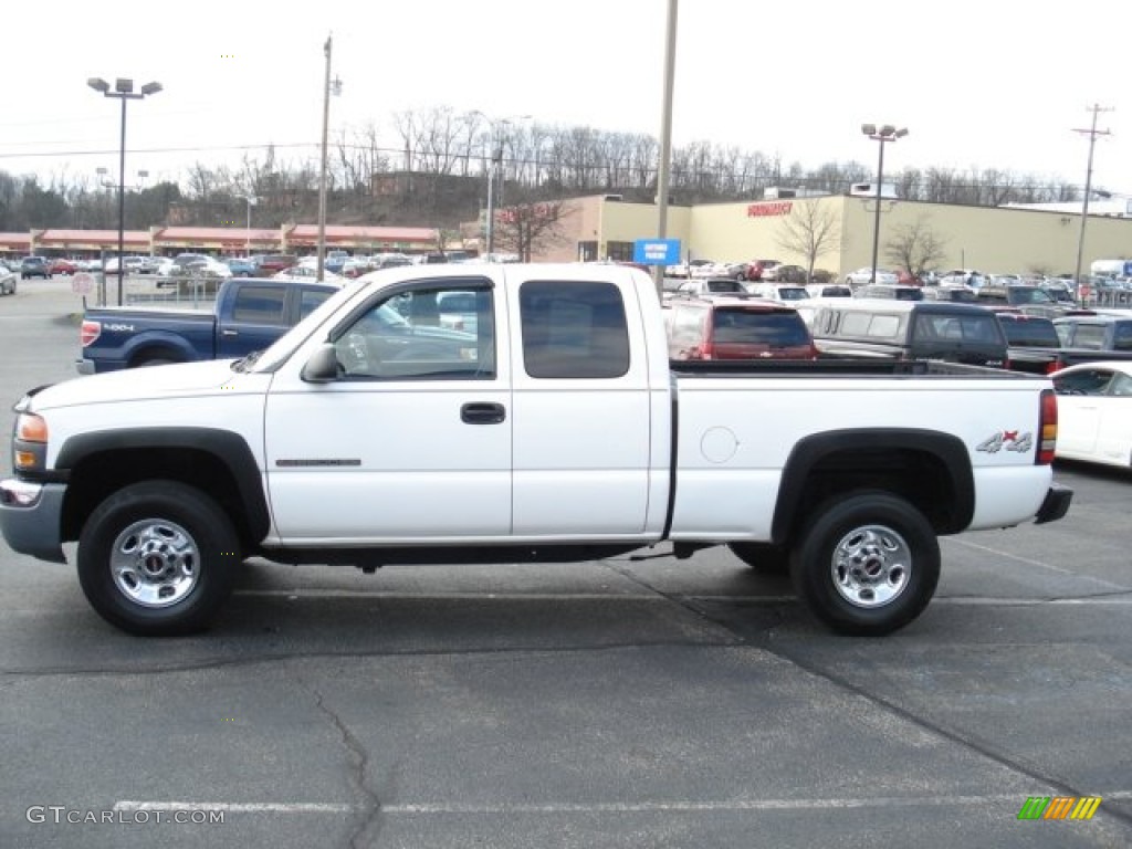 2007 Sierra 2500HD Classic SL Extended Cab 4x4 - Summit White / Dark Charcoal photo #4