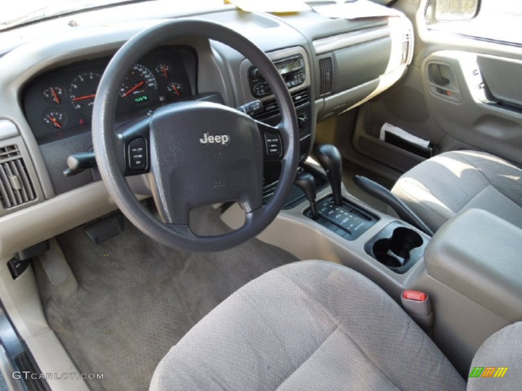 2001 Grand Cherokee Laredo 4x4 - Steel Blue Pearl / Taupe photo #24