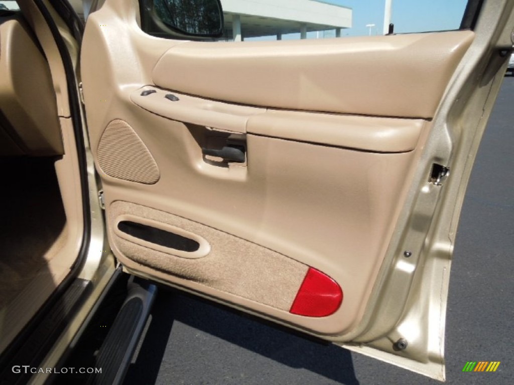 2000 Ford Explorer XLS Medium Prairie Tan Door Panel Photo #62316085