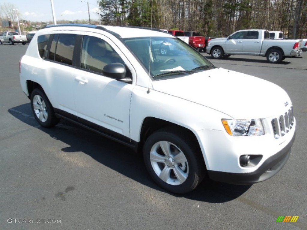 Bright White 2012 Jeep Compass Sport Exterior Photo #62316354