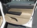 Dark Slate Gray/Light Pebble Beige 2012 Jeep Compass Sport Door Panel