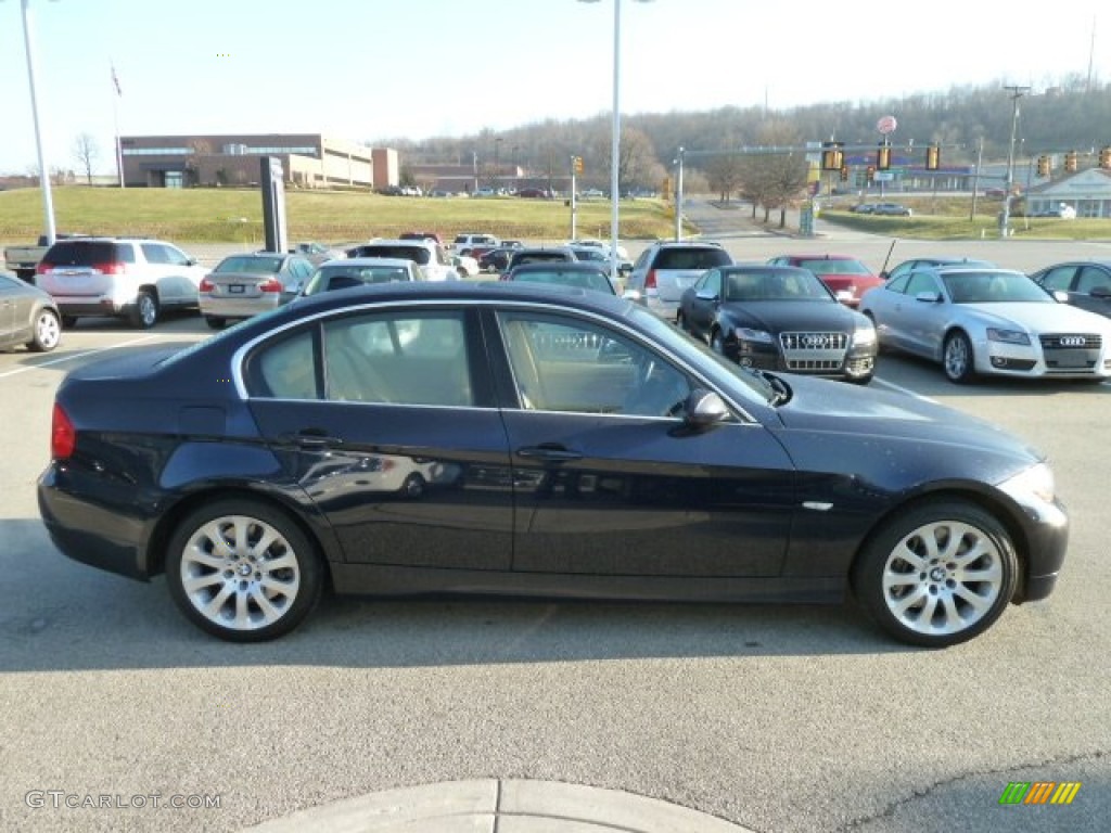 2008 3 Series 335xi Sedan - Monaco Blue Metallic / Beige photo #6