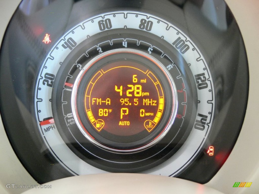 2012 Fiat 500 Pop Gauges Photo #62318869