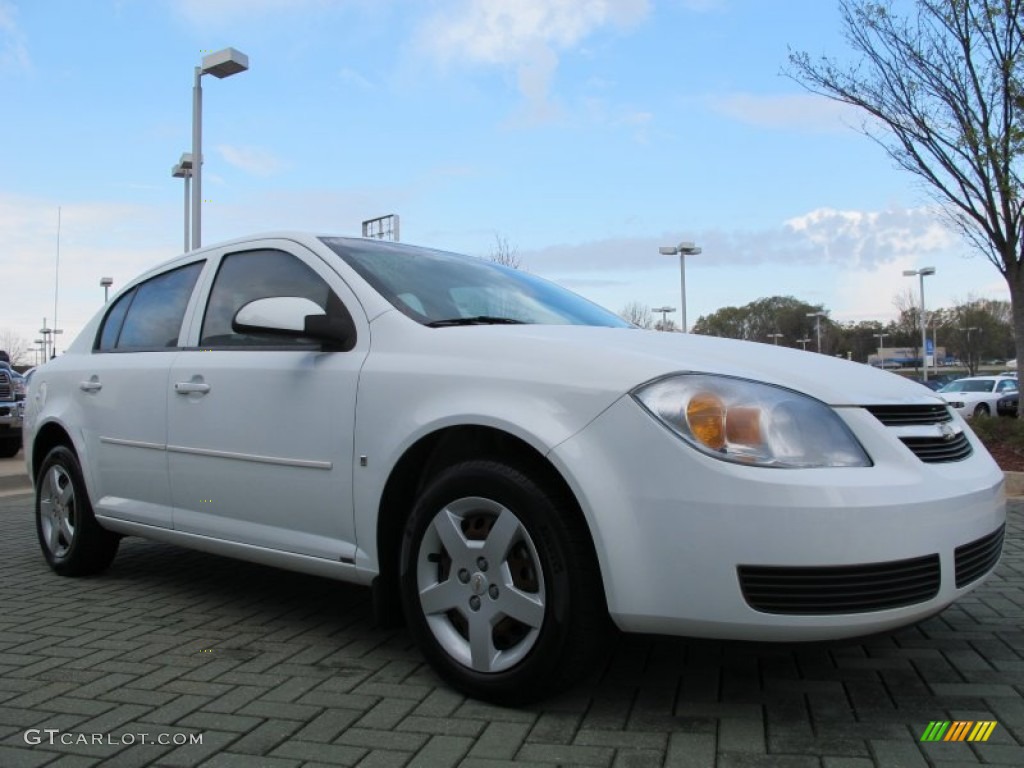 2007 Cobalt LT Sedan - Summit White / Gray photo #7