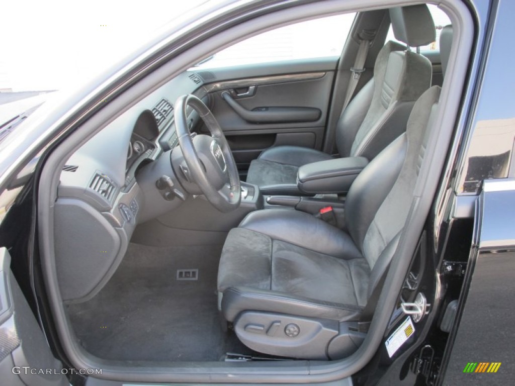 Black/Black Interior 2008 Audi S4 4.2 quattro Sedan Photo #62320068