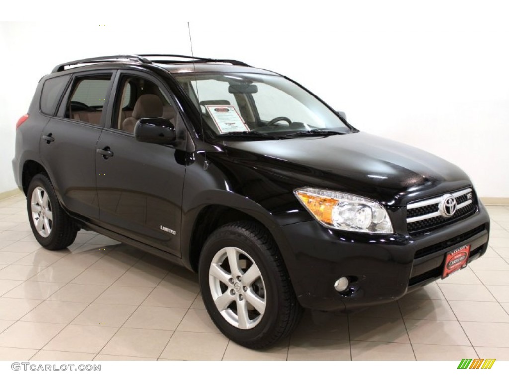 2007 RAV4 Limited - Black / Taupe photo #1