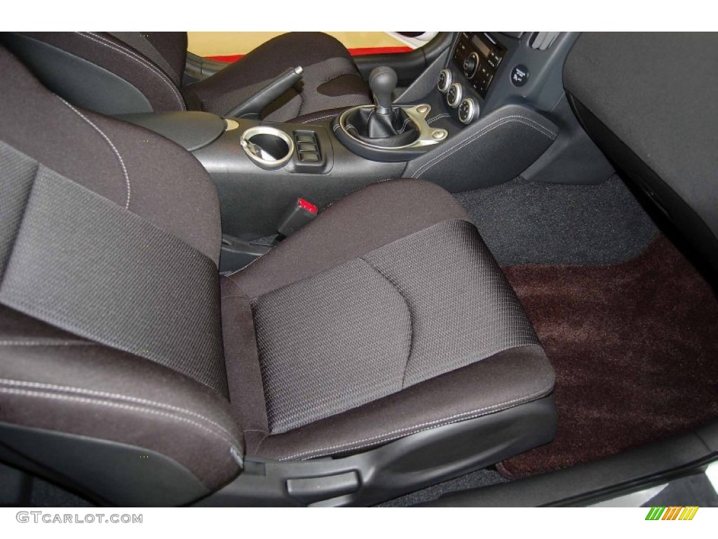 Black Interior 2012 Nissan 370Z Sport Coupe Photo #62323987